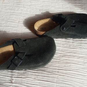 Birkenstock Boston Suede Clog - Black